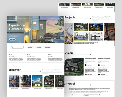 Real Estate Landing Page branding graphic design landing page property real estate ui website