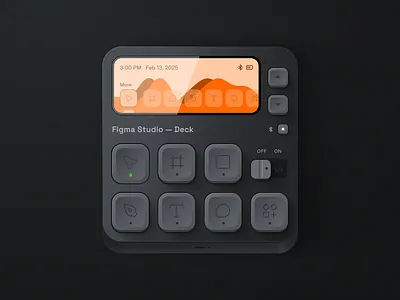 Figma Studio — Deck 🟠 clean cleandesign deck design figma gray orange skeuomorphism studio