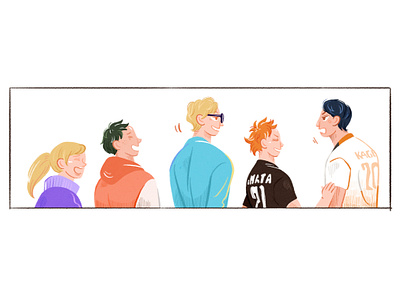 haikyuu 401: "promises" digital art digital artwork fan art haikyu!! haikyuu haikyuu ending haikyuu!! haruichi furudate hinata shouyo kageyama tobio kei tsukishima tadashi yamaguchi yachi hitoka yannipanini