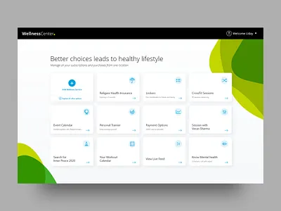 Wellness Center Personal Dashboard UI branding dashboard app dashboard design dashboard template dashboard ui design fitness app fitness center fitness club flat gym illustration minimal typography ui ux web website