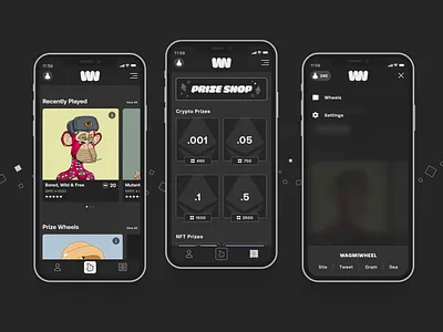 Crypto/NFT App app branding clean crpyto design flat illustration minimal mobile nft ui ux