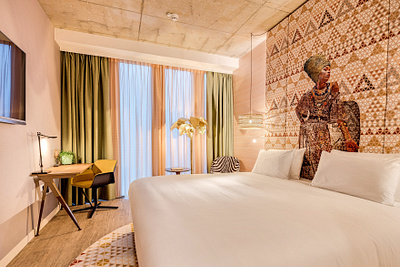 HEADBOARD DESIGN FOR SOUTH ROOM art collage collage art collageart hotel hoteldesign mural mural design muralart murals