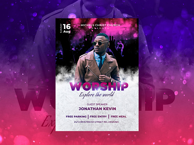 Sharing Church Flyer Design In Adobe Photoshop CC church church branding design flyer grace identity love peace photoshop poster print vibrant