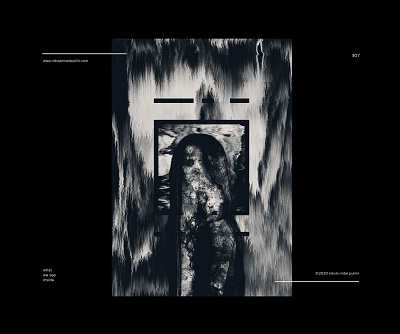no. 307 face shifter black and white composition contrast design digital digitalart glitch glitch art glitch effect photoshop poster poster a day posterdesign postereveryday texture