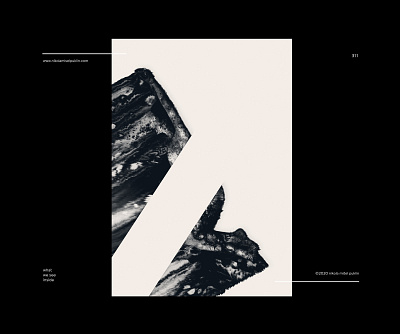 no. 311 vanished composition contrast design digital glitch minimal photoshop poster poster a day posterdesign postereveryday texture