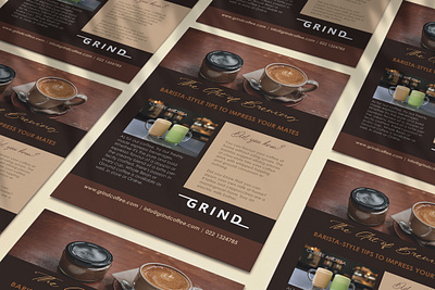 Coffee Shop Flyer branding coffee shop design flyer design logo minimal mockup typography