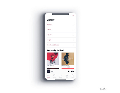 Apple Music "Home Screen" Redesign app dailyui design designthinking figmaafrica figmadesign onboarding ui uidesign ux uxdesign