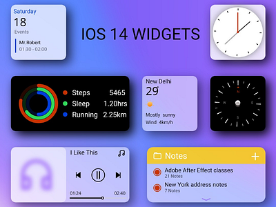 Ios 14 widgets in apple standard 🤩 apple