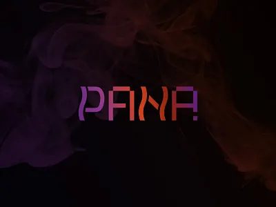 PANA bar brand identity branding cafe cyber cybersport design gaming hookah letter logo logomark logotype lounge minimal smoke typography