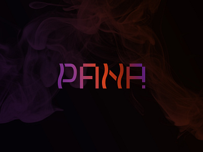 PANA bar brand identity branding cafe cyber cybersport design gaming hookah letter logo logomark logotype lounge minimal smoke typography