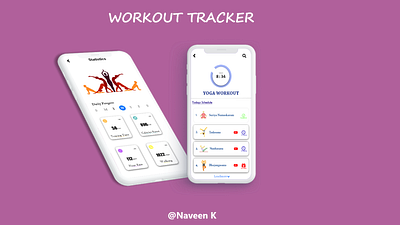 Workout Tracker app dailyui dailyuichallenge design ui ux
