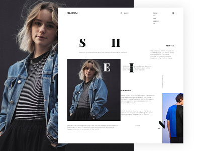 SHEIN / Full case on Behance branding ecommerce interface logo promo promotional design shapes shop shopping site store ui ux web webdesign website white ui