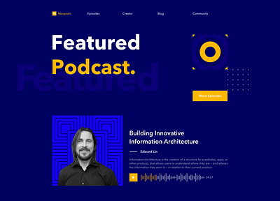 Podcast Website Exploration design exploration website