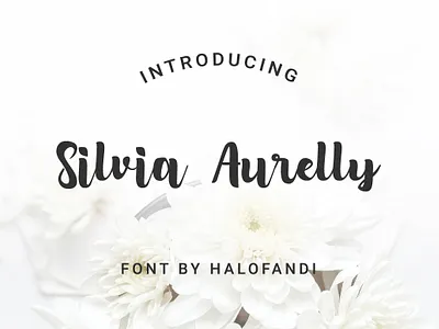 Silvia Aurelly Font alphabet calligraphic calligraphy character collection font handwritten latin letter lettering line monoline retro script signature type typescript typeset typographic typography