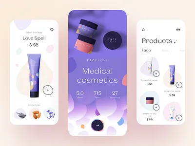 Medical Cosmetic - App Design app app design cosmetic cosmetics medical medical app medical care medicine mobile app mobile app design mobile design mobile ui ui design uiux ux design