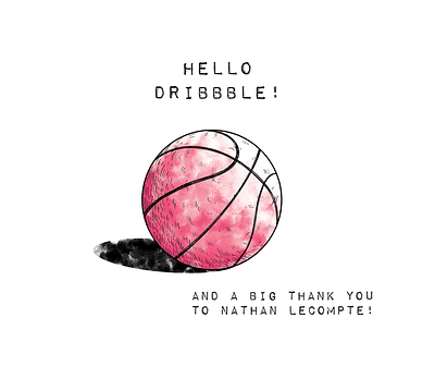 Hello Dribbble! Thank you Nathan Lecompte! illustration sketch