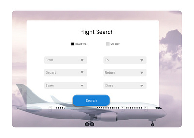 Daily UI : 68 Flight Search...