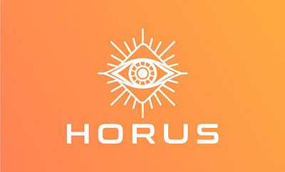 HORUS LOGO app branding design icon illustration logo minimal typography vector