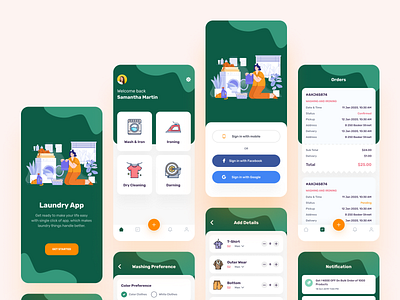 Laundry App app app design cleaning cleaning app clothes clothing design ironing laundry laundry app washing