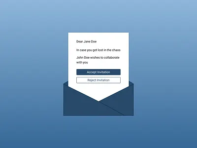 Pending Invitation accept dailyui dailyui 078 design figma letter mail pending invitation reject ui ux