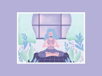 Meditation and Mindfulness art artwork character illustration meditation mindfulness