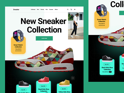 eCommerce Header Exploration agency clean creative ecommerce modern ui ux