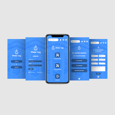 Water Log Mobile Application adobexd concept mobile mobile uiux product design productivity productivity app ui ui ux uidesign ux uxdesign