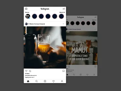 El Mamut | Craft beer from Argentina branding concept design instagram logo social media