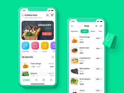 Grocery Delivery App app design app designer app development food app fresh colors grocery app grocery online grocery store iphone app mobile mobile app online future grocery app online shop retail app ui ui ux uidesign uiux uiux designer uiuxdesign
