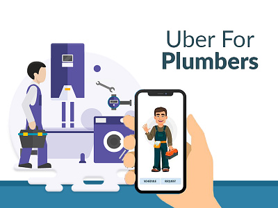 On Demand Plumber App/Website App Solution applications cloneapps handymanservices plumerservices uberapps uberforplumber uberforx ui design websites