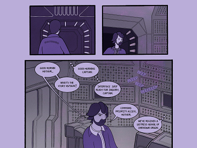 ALIEN COMIC ACT 01 / PT 03 / SLIDE 01 alien cartoon comic art comic artist comic book nostromo sci fi sequential art webcomic xenomorph