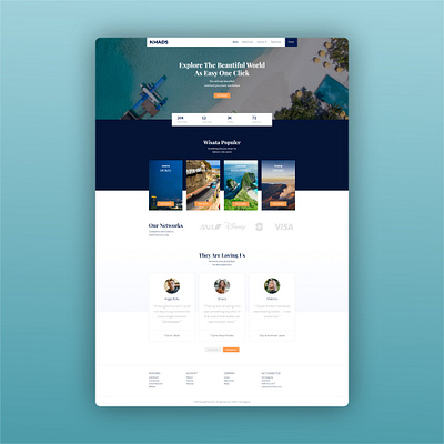 Nomads Travel Web Design design ui web