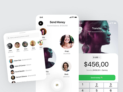Crypto and NFT exchange – Send Money 3d app crypto design nft pay payment product ui