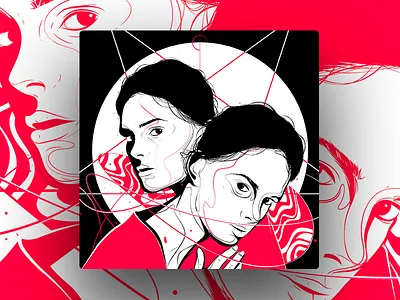 2WINS character design illustration illustrator vector woman