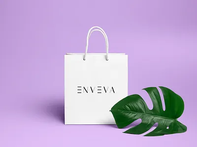 Clothing Store Shopping Bag Branding branding design flat logo minimal