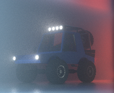 4x4 Truck (Fog Study) 3d 4x4 bloom car fog lights octane tires truck vehicle