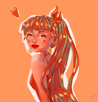 Vience3k dtiys digital illustration drawthisinyourstyle dtiys girl illustration illustration illustration art procreate procreate art