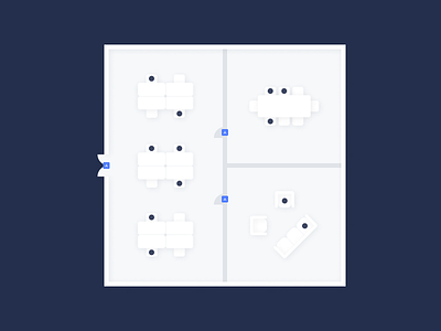 Density Floorplan 3d 3d art density figma figmadesign floorplan illustration illustration art illustration digital illustrations office office space people people count ui ux vector workplace