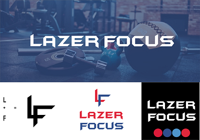 LazerFocus Fitness Brand brandidentity logo design logodesignforfitness