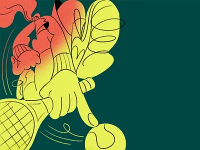 Served apple pencil athlete character doing things drawing figure game illustration ipad pro match racket sport tennis tennis ball tennis player woman