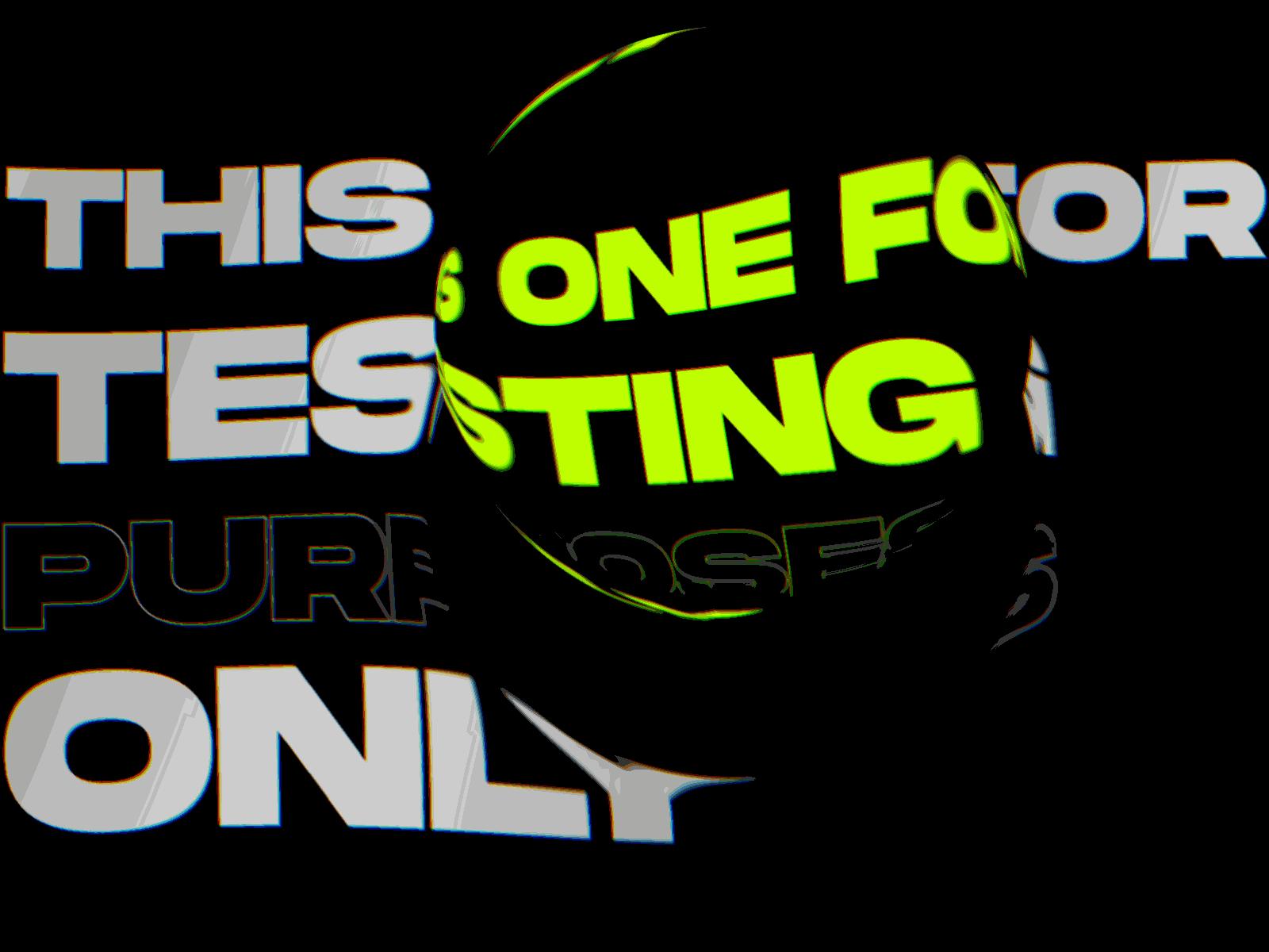 Testing aftereffects animation kinetictype