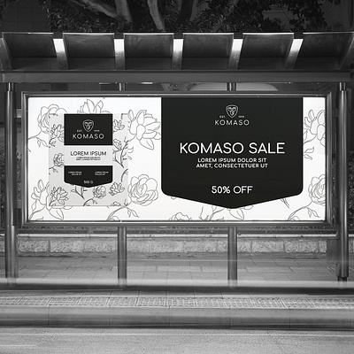 Banner Design Komaso Sale banner banner design black creative creativity design designer graphic design minimal modern package typography