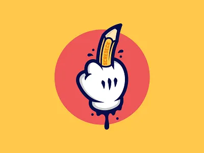 My charm design designer fcuk fuck hand illustration logo pencil scredeck vector