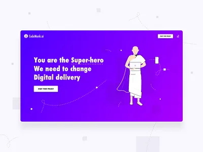 Codemonk UI Design for a Web App character design gradient design hero section homepage design icon design illustration ui ui design ui designer uiux design user experience design ux design