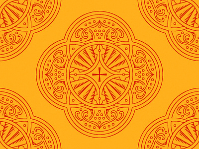 Rotunda Design book christian church classical cross crossway design emblem gold historical icon iconography illustration red rotunda stamp timeless vector yellow