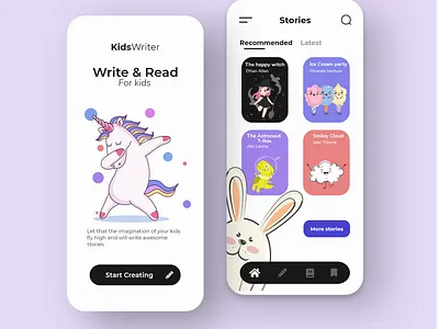 BookKids adobexd clean design design app designer designs flat illustration illustrator mobile mobile app mobile design mobile ui ui uidesign uiux ux ux ui uxdesign uxui
