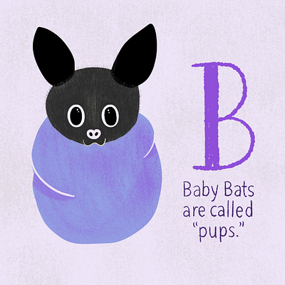 Baby Bat baby animals bat cute animal cute animals digital digital art illustration illustration art