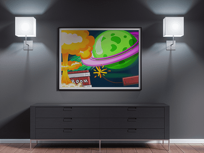 Apocalypse apocalypse apocalyptic bomb colors design art design graphic designer designs graphic graphicdesign green planet illustration illustrator planet planet art posters print print design printdesign space