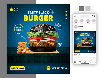 Food banner for social media adobe animation artwork banner ad banner design branding brochure design facebook ad illustration instagram post logo logodesign social media banner social media design social media pack social media templates socialmedia typography vector