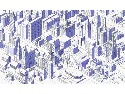 SHANGHAI MAP-COLOR 2.5d chinese design illustration illustrator